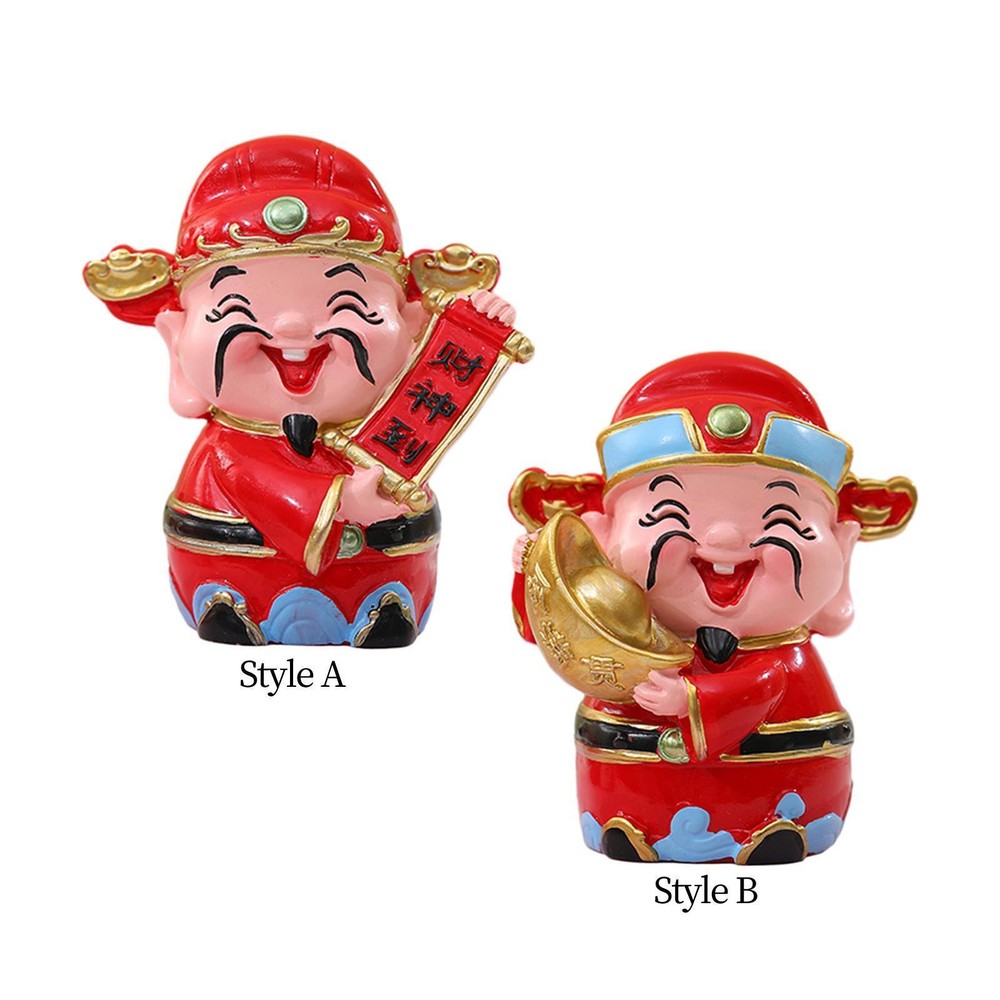 2024 Chinese New Year Wealth Immortals Statue Figurine Handmade for Living Room
