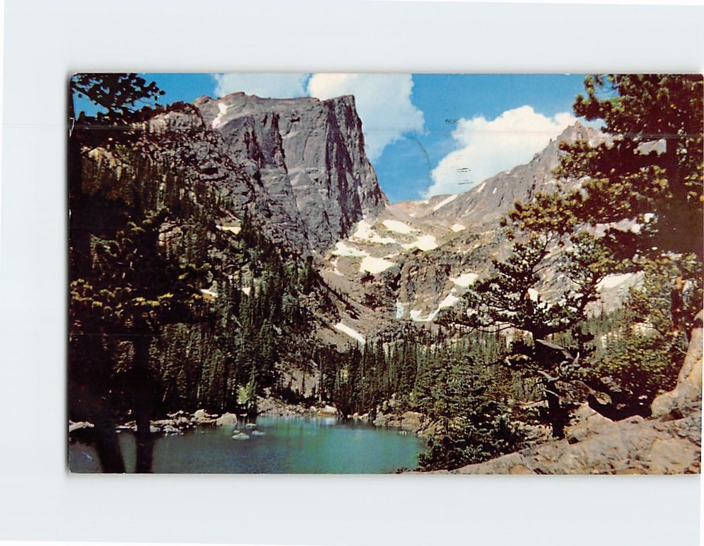 Postcard Dream Lake Hallett Peak Rocky Mountain National Park Colorado