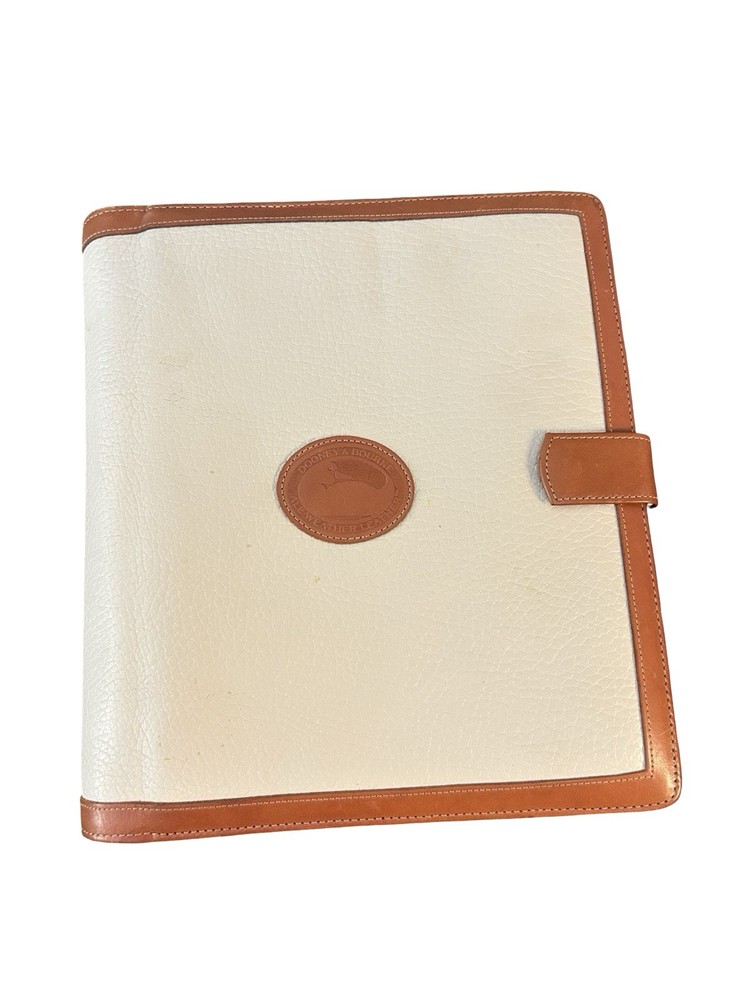 VTG Dooney & Bourke Leather Organizer & Keith Clark 1990 Agenda Plus Phone Book