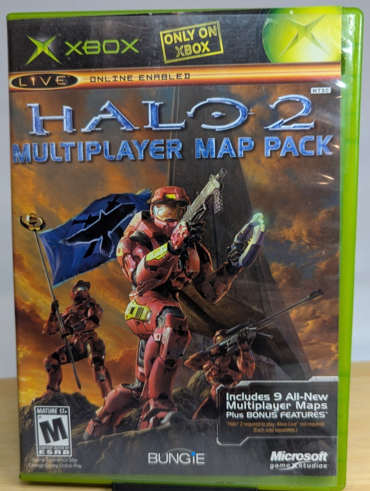 Halo 2 Multiplayer Map Pack (Microsoft Xbox, 2005) CIB Tested and Working!