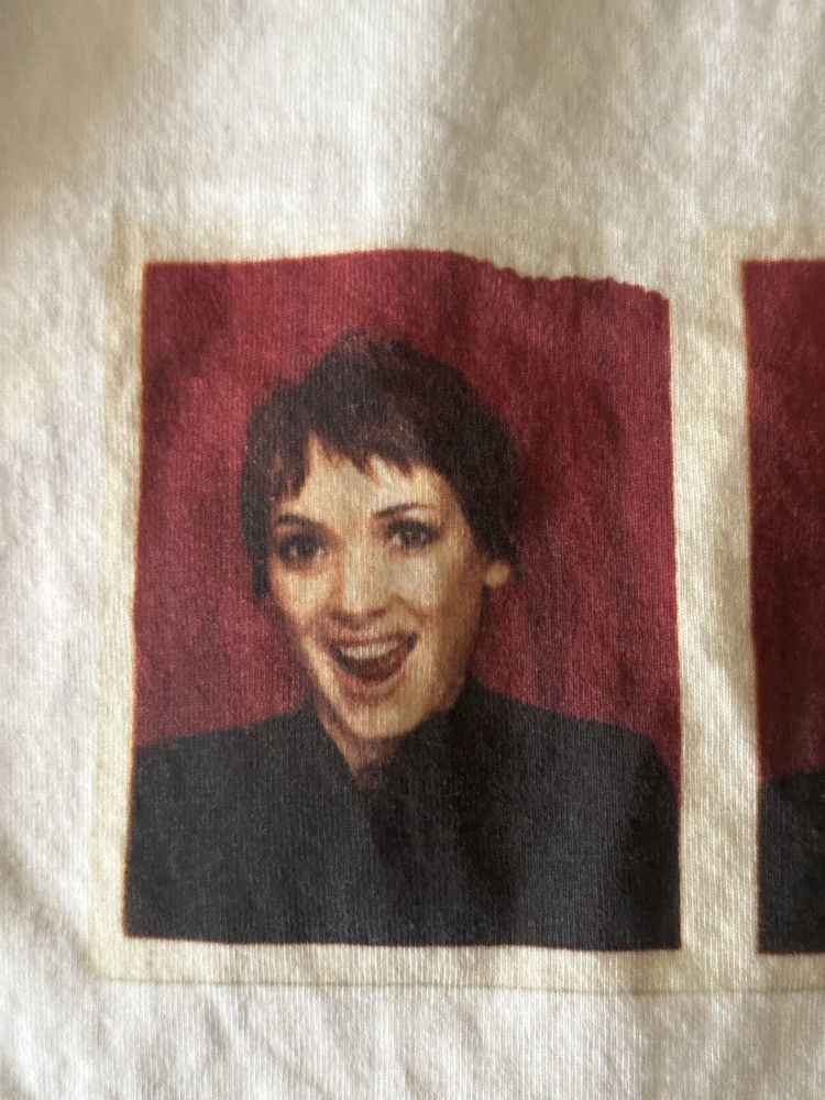 Vtg Winona Ryder Photo Cotton Shirt Unisex S to 5XL AC168