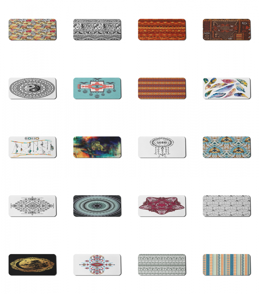 Ambesonne Tribal Boho Rectangle Non-Slip Mousepad, 35