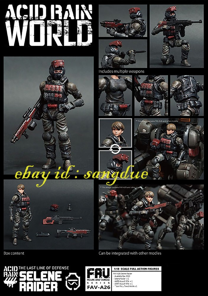 Acid Rain World 1/18 FAV-A26 THE LAST LINE OF DEFENSE SELENE RAIOER in stock-image