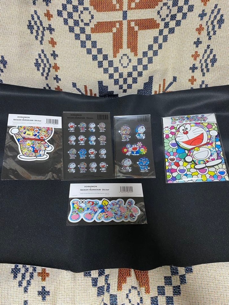 Murakami x Doraemon Set: Sticker, Keyring, Mug, File - New Unopened
