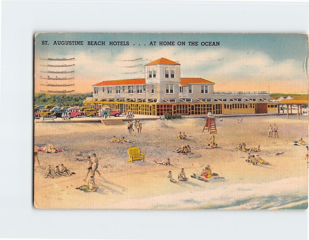 Postcard St. Augustine Beach Hotels Florida USA