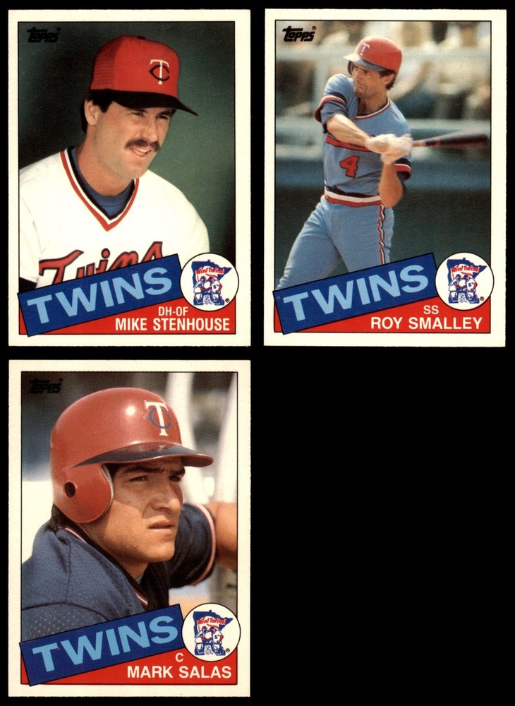 1985 Topps Traded Twins Almost Complete Team Set 8 - NM/MT 6930071 (3 / 4 cards)