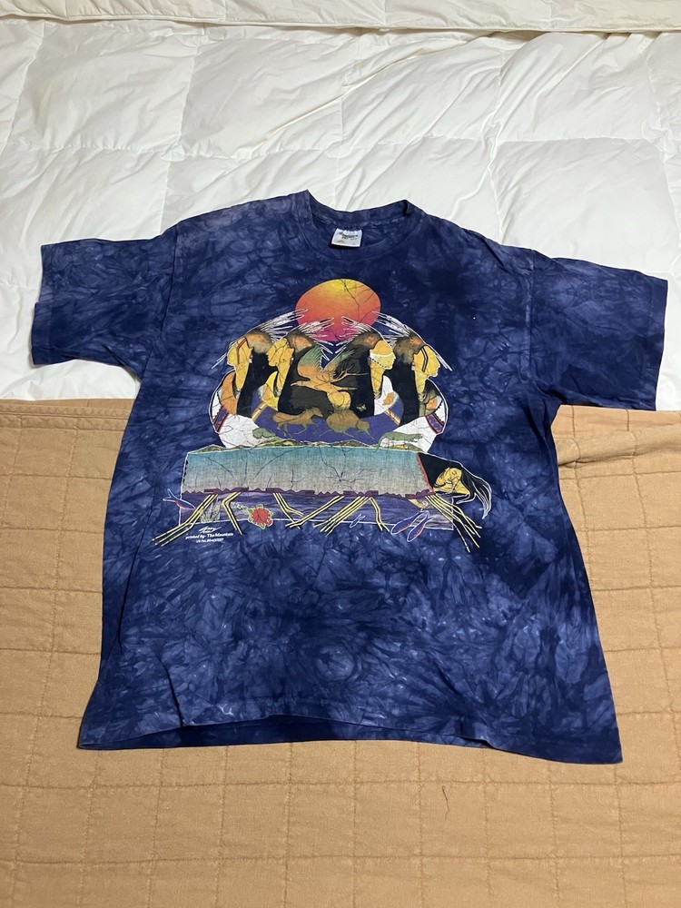 Vintage The Mountain Native American 90s VTG Tie Dye T Shirt XL