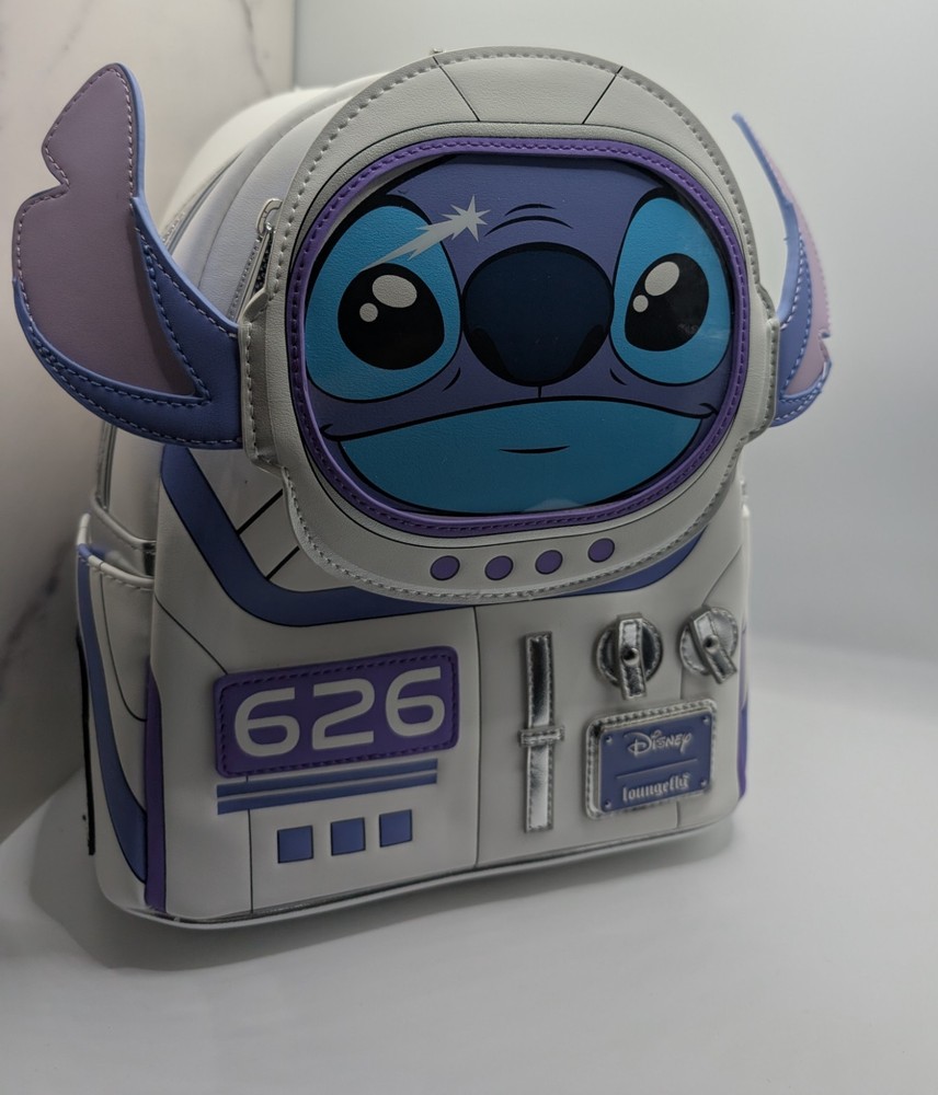 Loungefly Disney Lilo & Stitch Astronaut Mini Backpack with Stitch Figure