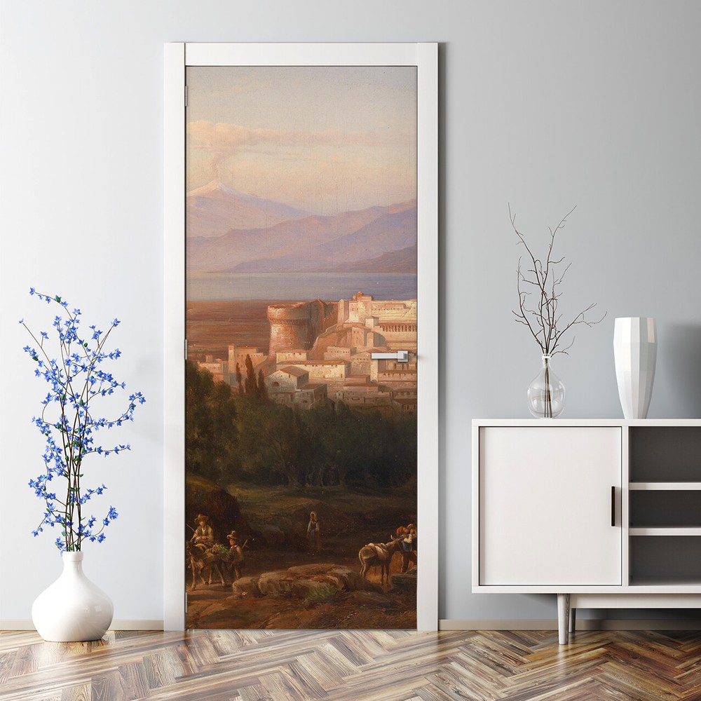 Calabria Landscape Peel & Stick Wall Decal – Bubble-Free Door Art Decor  