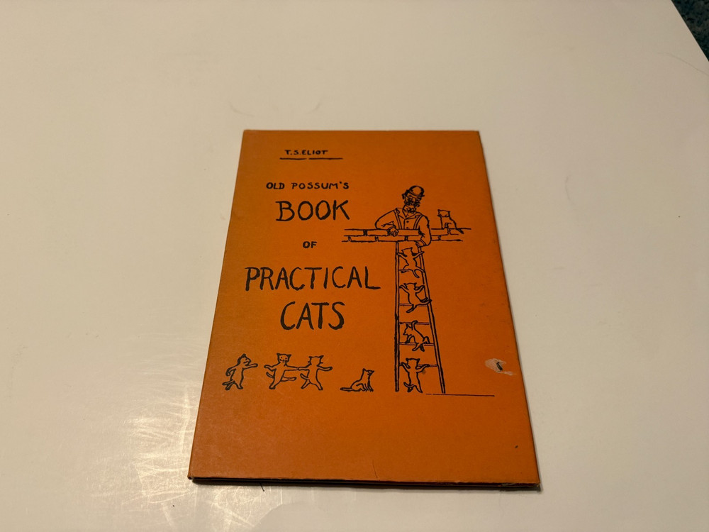 OLD POSSUM'S BOOK OF PRACTICAL CATS - T. S. Eliot Illustrated HCDJ 1967 Poetry