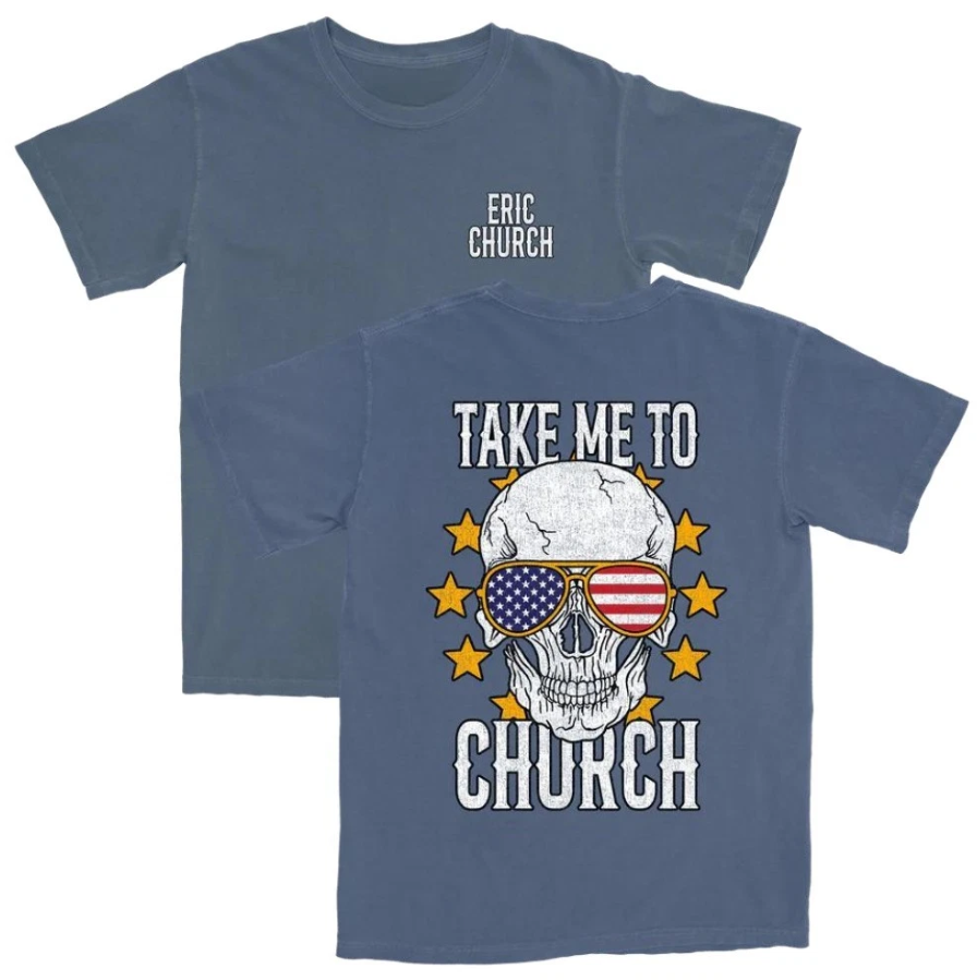Eric Church Take Me To Church Concert T-Shirt Size S-5Xl