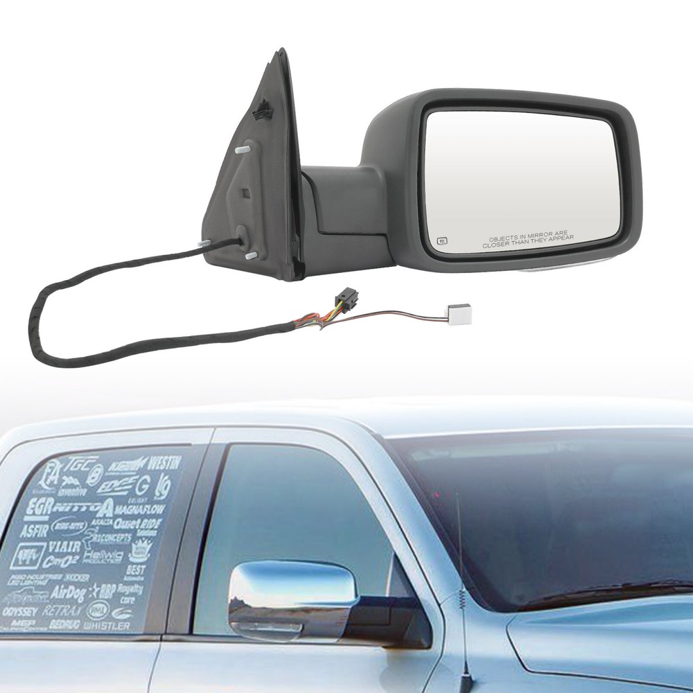 Heated Manual Folding Right Side Mirror for 2013-2019 Dodge Ram 1500