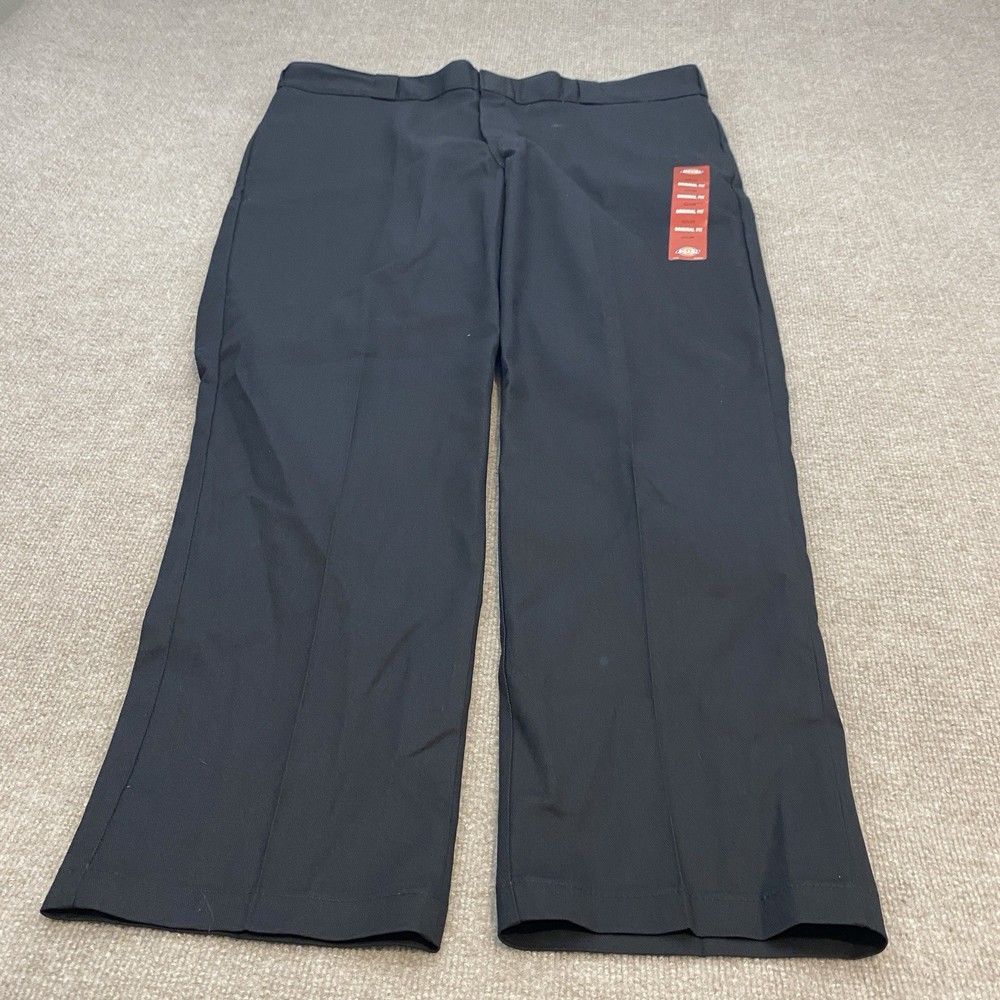 Dickies 874 Work Pants Mens 42x30 Black Flex Original Fit Workwear Chino New