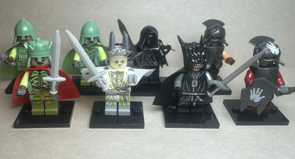 Custom Lego Lord of the Rings King of the Dead Army VS. Witch-King 8 Pack
