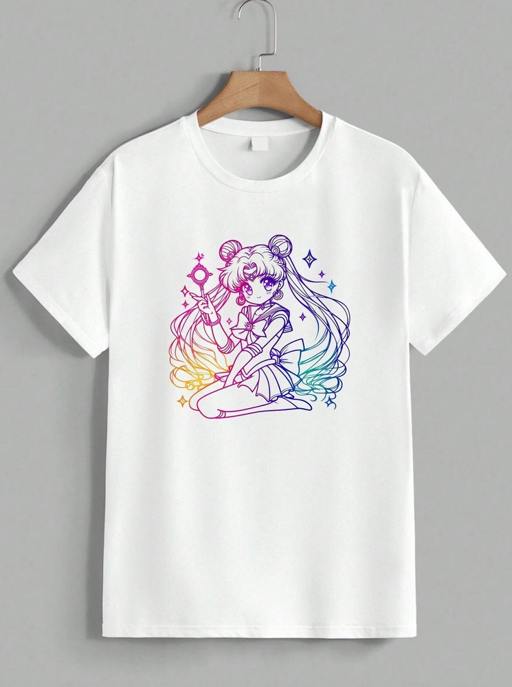 Sailor Moon Japanese Anime Manga Usagi Tsukino Cartoon Show T-Shirt Gift Unisex