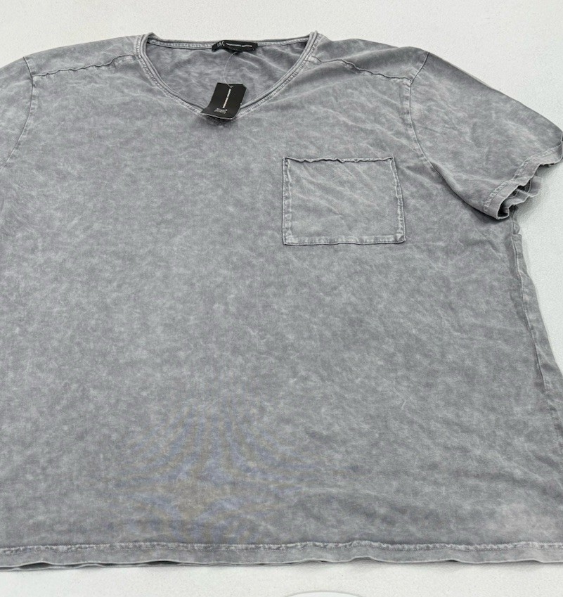 I.n.c. Men's Dark Mode Short Sleeve chest Pocket T-Shirt, Silver Filigree, XXL