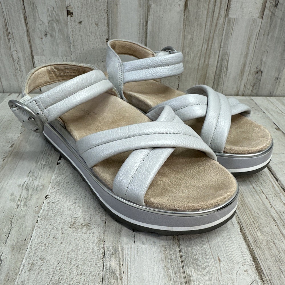 Vionic Reyna Women’s Gray Size 6 Strappy Sandle Platform Orthopedic