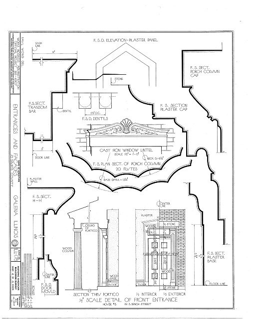 Galena Doorways,Galena,Jo Daviess County,IL,Illinois,HABS,Historical Survey,5