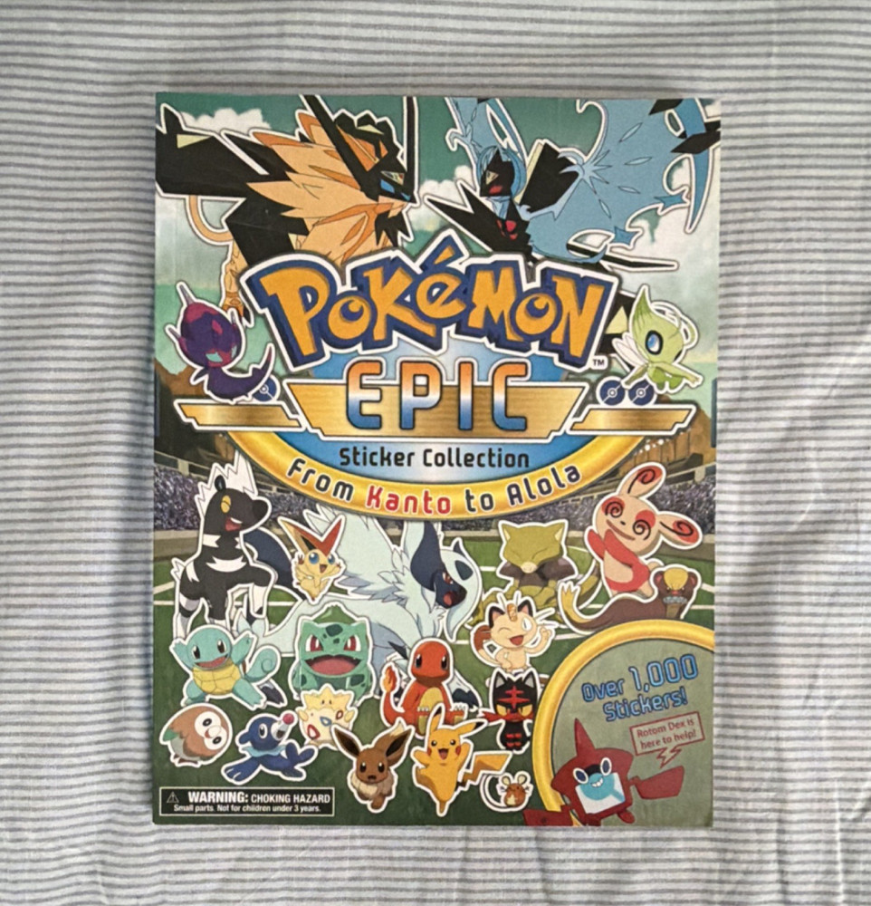 Pokemon Sticker Collection Sticker Book (Kanto to Alola)