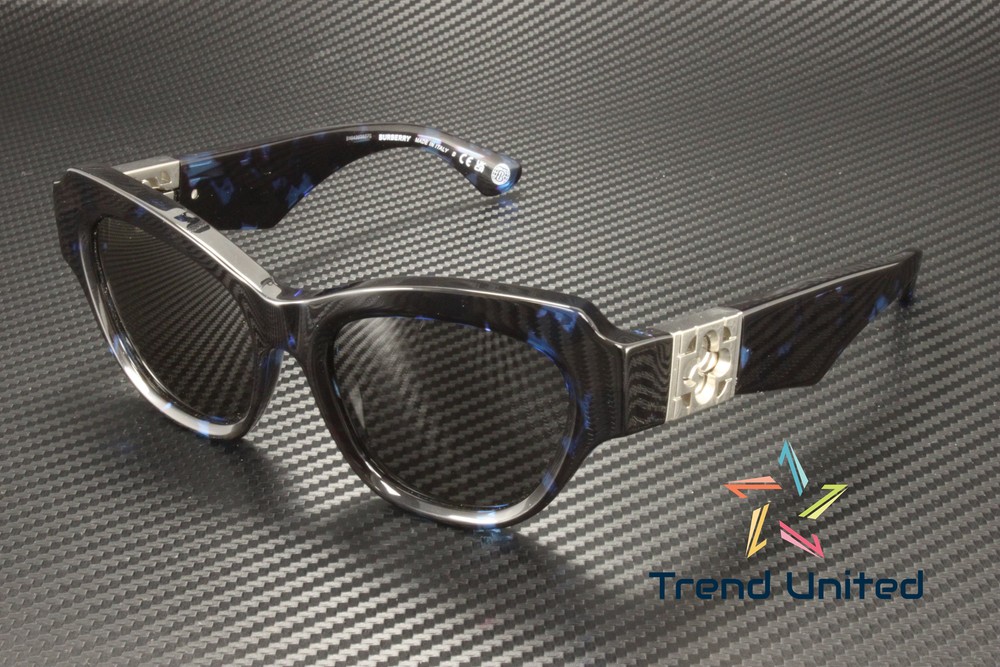 BURBERRY BE4423 411187 Blue Havana Dark Grey 52 mm Women's Sunglasses