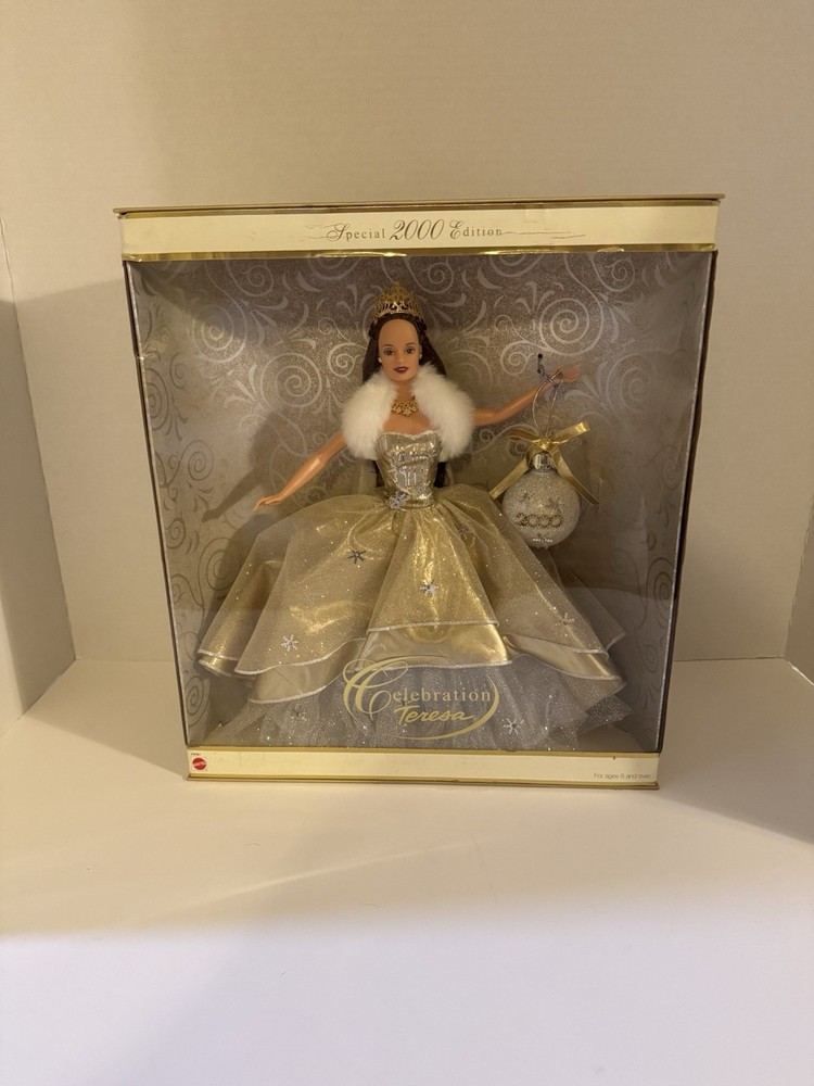 Barbie Celebration 2000 Edition Doll Ornament Teresa, Model #29081 *BOX DAMAGE*