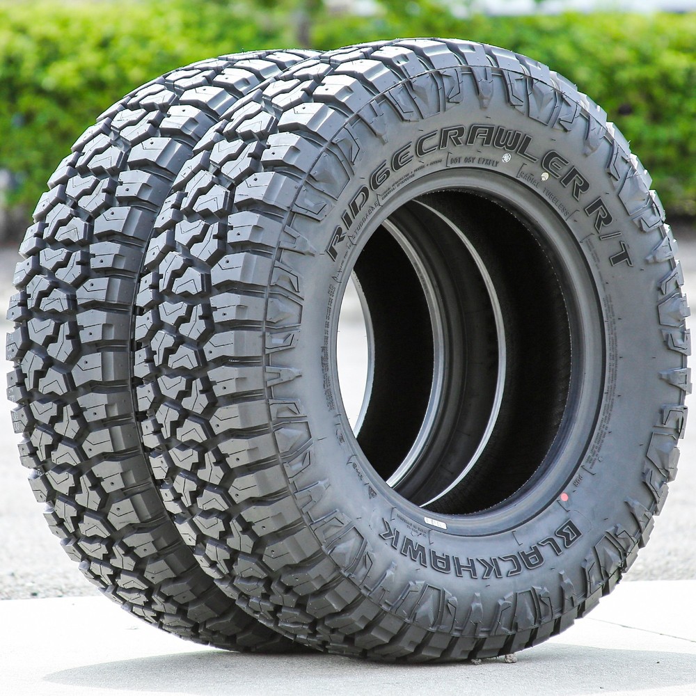 2 Tires Blackhawk Ridgecrawler R/T LT 37X12.50R22 F 12 Ply RT Rugged Terrain