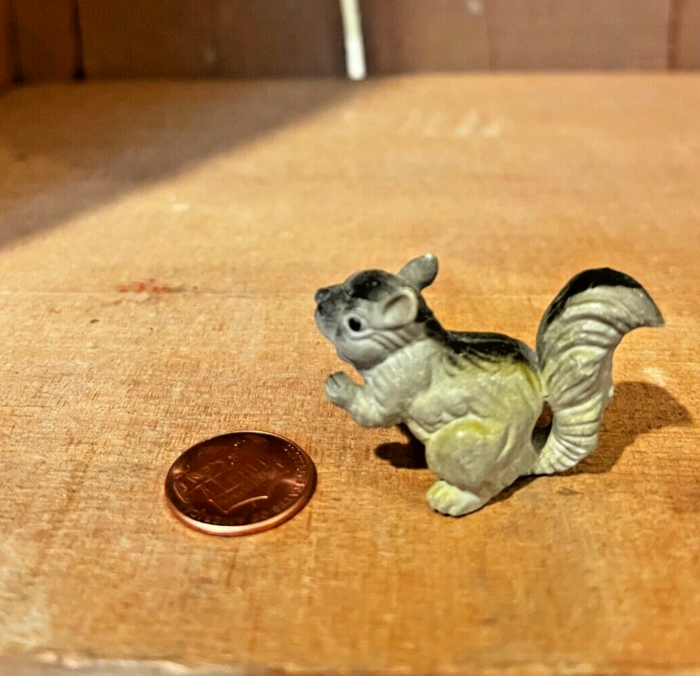 Vintage Squirrel- Figurines- Hard Plastic