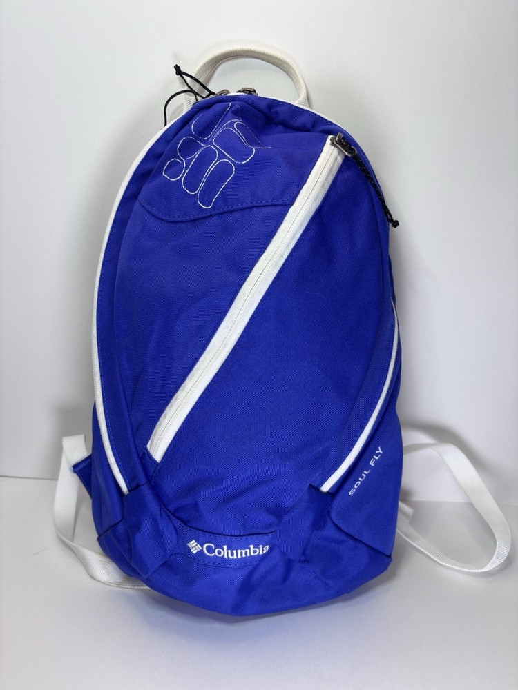 Columbia Mini Backpack Soul Fly Blue W White Trim Small for Hiking Travel Bag