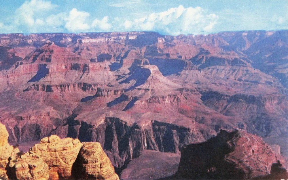 Aerial Panoramic View of Grand Canyon National Park - Arizona AZ - Postcard