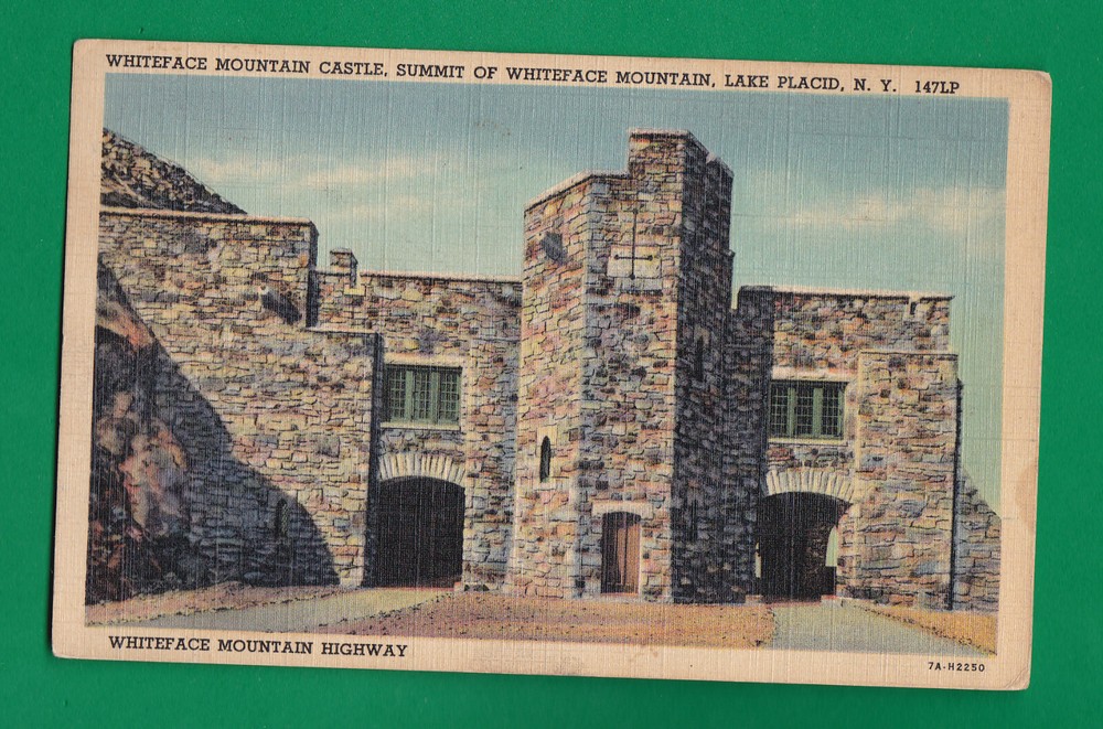 New York - Lake Placid, Whiteface Mountain Castle Vintage Pc. Used 4324
