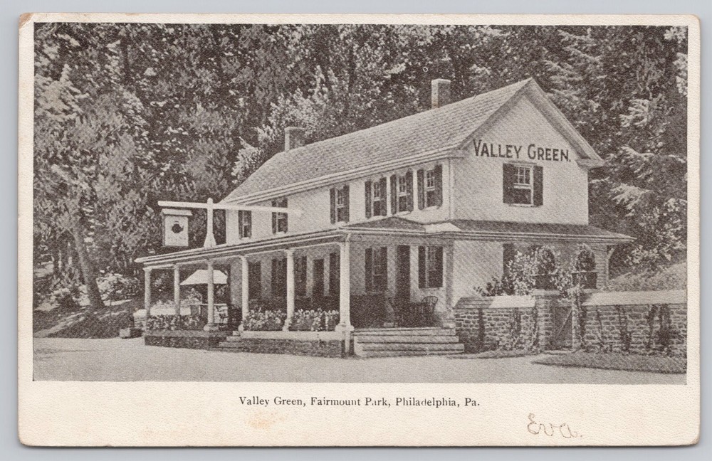 Philadelphia Pennsylvania, Valley Green Fairmount Park, Vintage Postcard