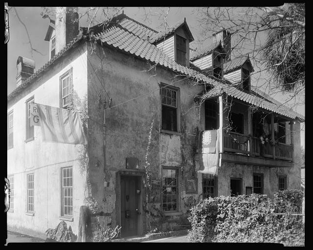 Photo:St Augustine Florida Fatio House 1930s Historic Colonial House