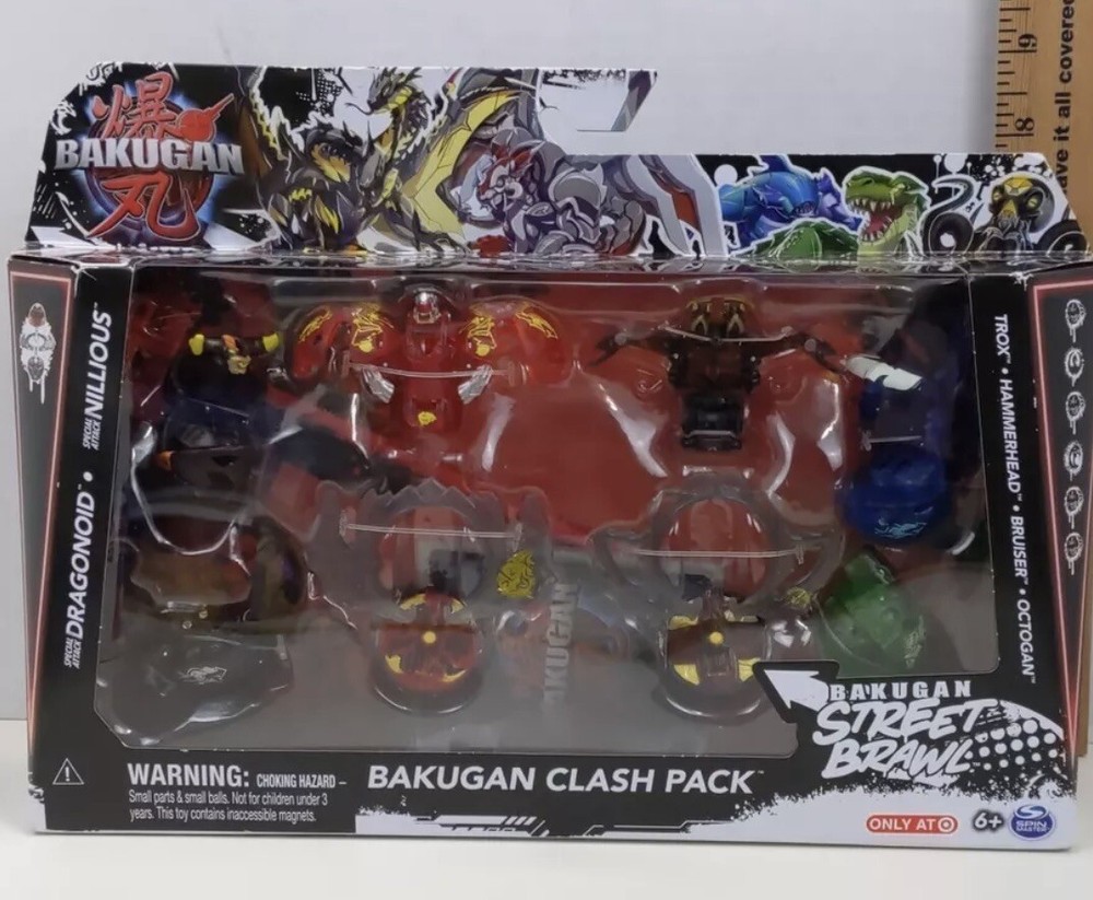 RARE Bakugan Street Brawl Clash Pack Target Exclusive Action Figures