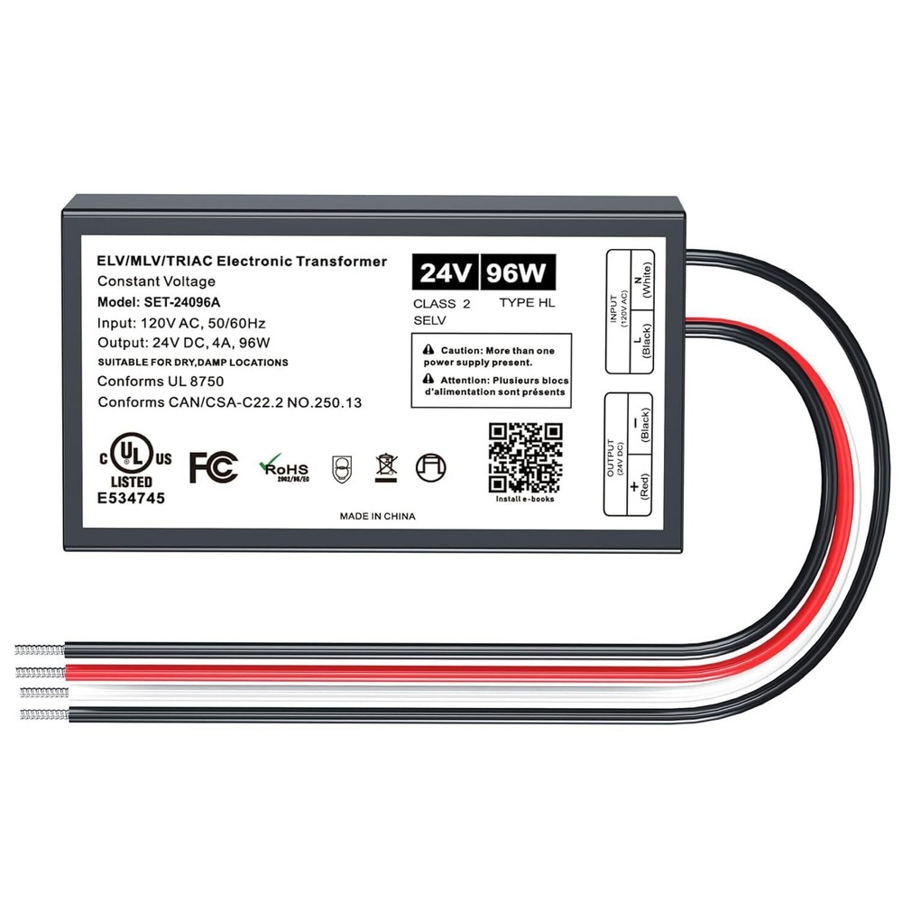 Universal Input AC100-240VAC Constant Voltage ... 96W 24V Dimmable LED Driver