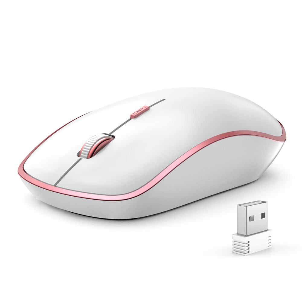 Ultra Thin Silent Wireless Mouse for Laptop 2400 DPI Portable Optical