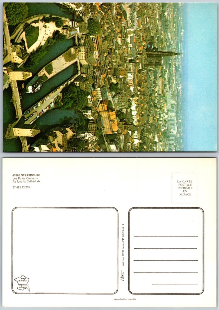 Continental Strasbourg Cathedral Postcard