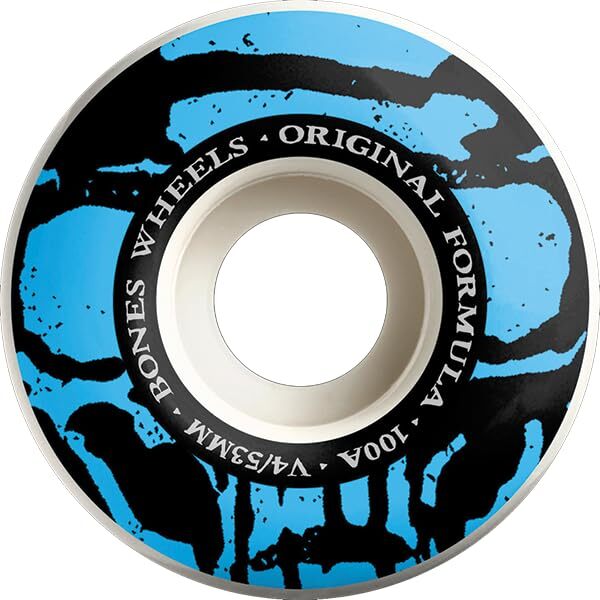 Bones 100s OG V4 Mummy Skulls 53mm 100A White Wheels Complete Set