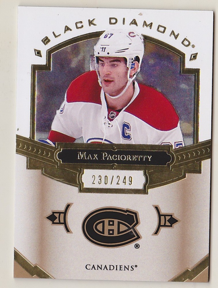 2016-17 Black Diamond Max Pacioretty /249 Montreal Canadiens Hockey Card