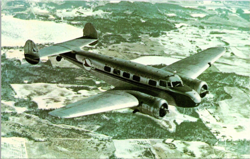 Dr Jim Stamps Postcard Wisconsin Central L-10A Historical Aircraft