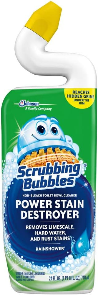 Non-bleach toilet bowl cleaning gel removes limescale and stains effectively