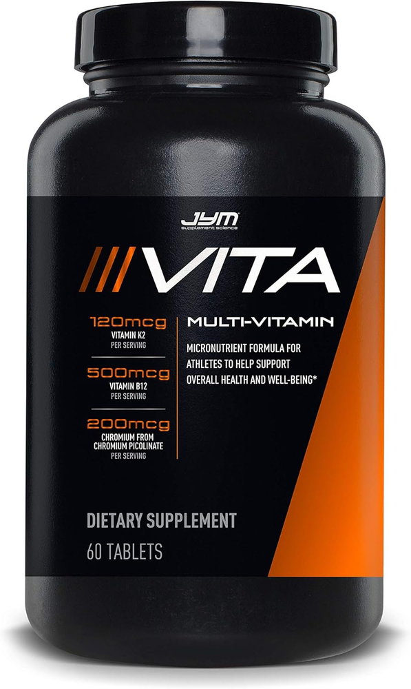 Vita JYM Sports Multivitamin & Mineral Support, Vitamin A, C, B6, B12, E, K, Bor