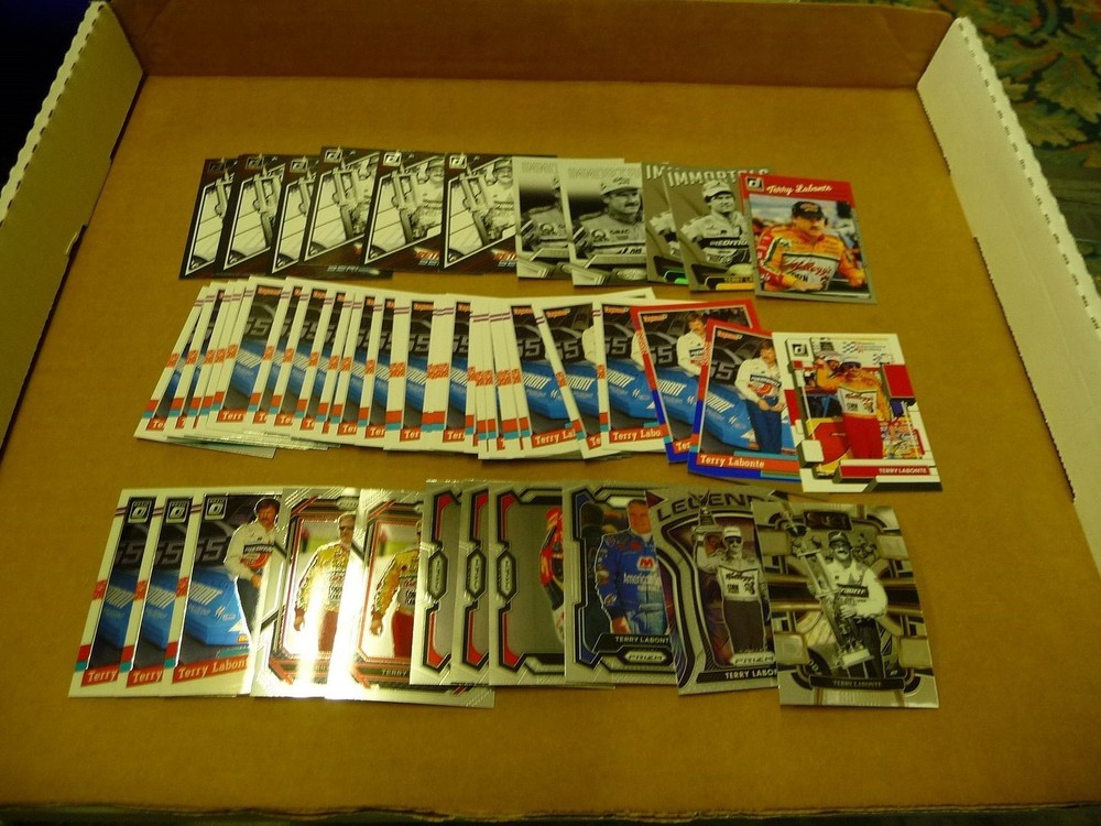 Nascar RACING TERRY LABONTE LOT OF 51 CARDS PANINI DONRUSS OPTIC PRIZM
