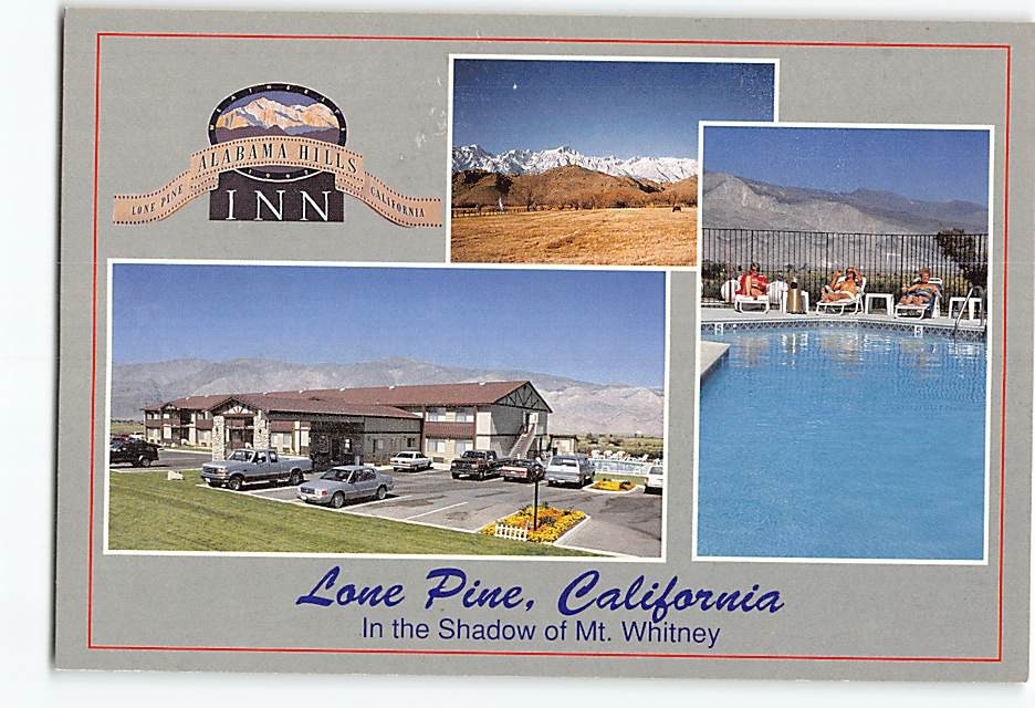 Postcard Scenes & Views Alabama Hills Inn Lone Pine California USA