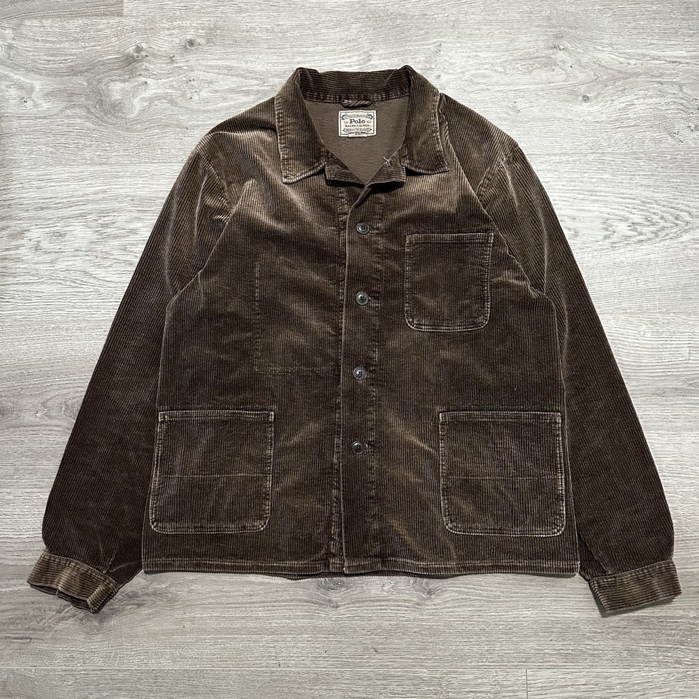 polo ralph lauren brown corduroy chore jacket Men’s Large