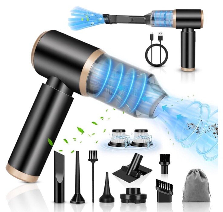 Handheld Car Vacuum Cleaner Cordless, 9000Pa High Power Portable Mini Car Vac...