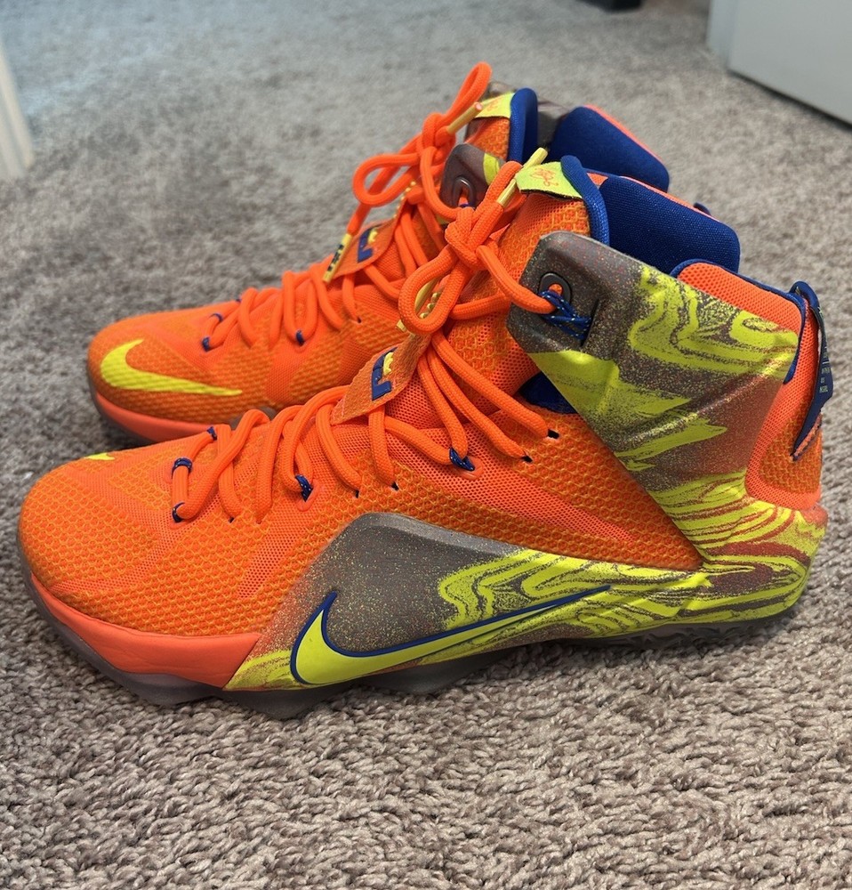 Nike LeBron 12 Six Meridians Basketball Sneakers Size 11 684593-870