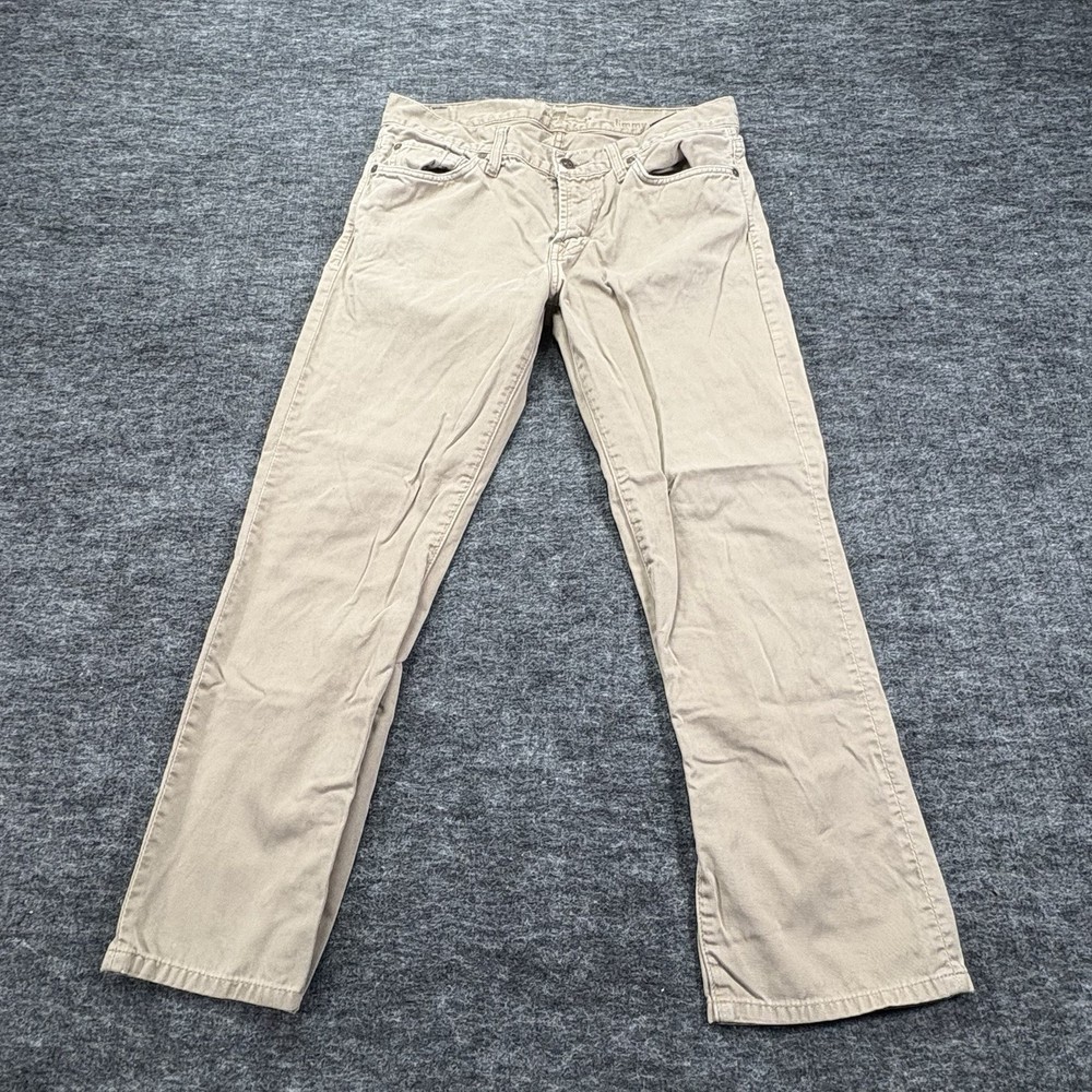 7 For All Mankind Pants Men’s 31 Beige Tan Straight Leg Casual Chino
