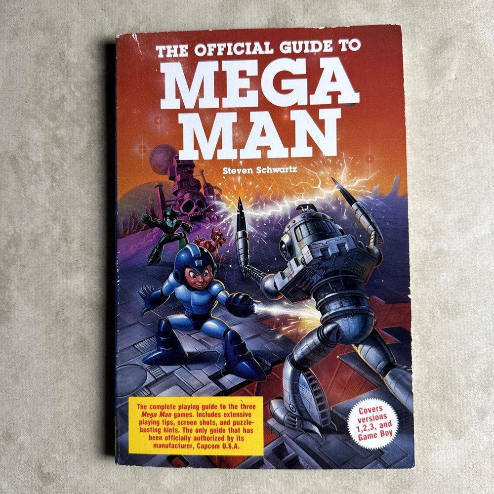 Official Guide to Mega Man Steven Schwartz (1, 2, 3, Game Boy) 1991