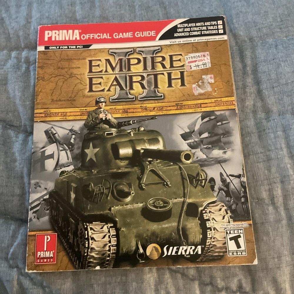 Empire Earth II Prima Official Game Guide Strategy Book for PC, Illustrated, VGC