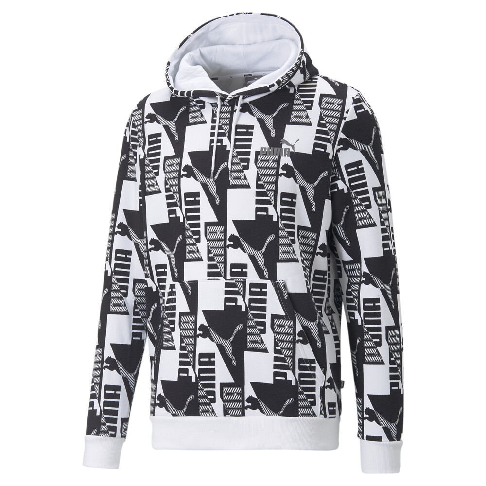 Puma  Power Aop Hoodie Fl Big Tall Mens Size LT  Casual Outerwear 67217502